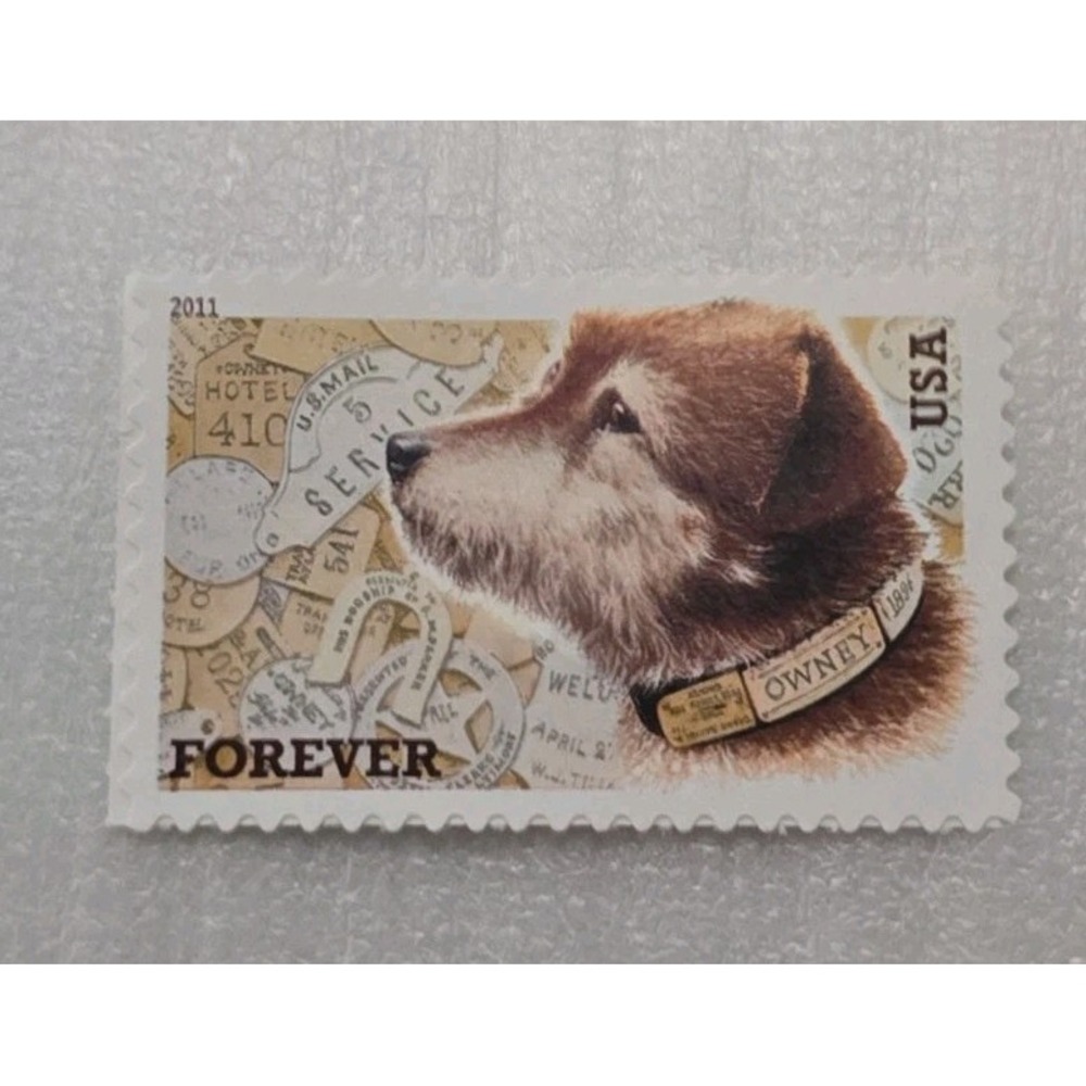 2011 US Postage Stamp Owney-Mail Carrying Dog Forever Stamp